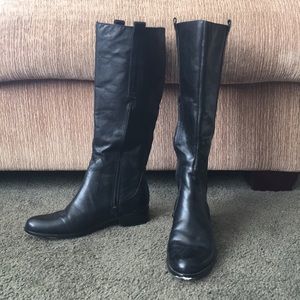 Sixth + Love Black Leather Boots